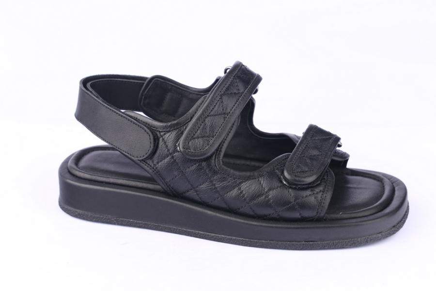 d.moro shoes Women Leather Sandals for summer: TAŞ-290 Black Leather (Wholesale)