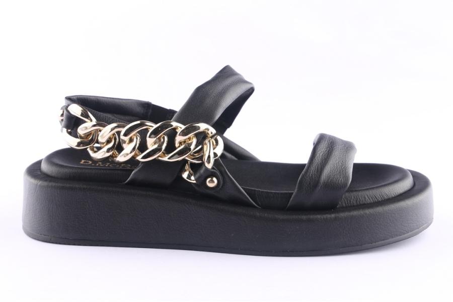 d.moro shoes Women Leather Sandals for Summer: TAŞ-297 Black (Wholesale)