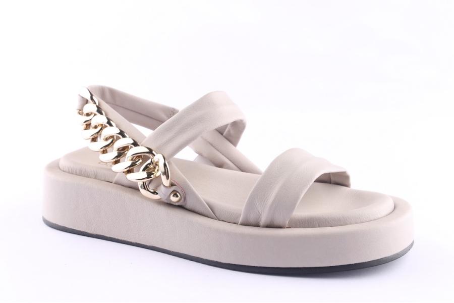 D.moro Shoes Women Leather Sandals For Summer: TAŞ-297 Silver Grey (Wholesale)