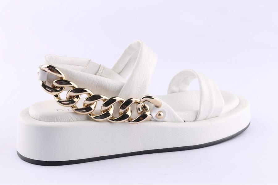 D.moro Shoes Women Leather Sandals For Summer: TAŞ-297 White (Wholesale)
