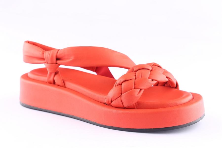 D.moro Shoes Women Leather Sandals For Summer: TAŞ-298 Red (Wholesale)