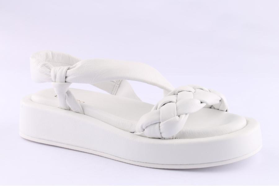 D.moro Shoes Women Leather Sandals For Summer: TAŞ-298 White (Wholesale)