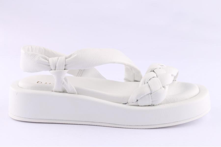 d.moro shoes Women Leather Sandals for Summer: TAŞ-298 White (Wholesale)