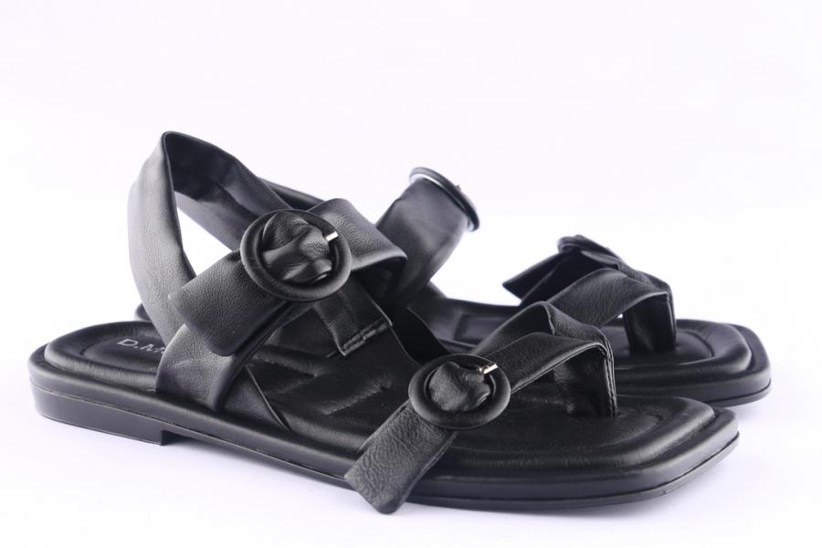 D.moro Shoes Women Leather Sandals For Summer: TAŞ-301 Black (Wholesale)