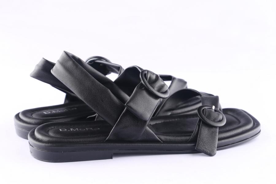 D.moro Shoes Women Leather Sandals For Summer: TAŞ-301 Black (Wholesale)