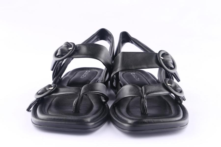 D.moro Shoes Women Leather Sandals For Summer: TAŞ-301 Black (Wholesale)