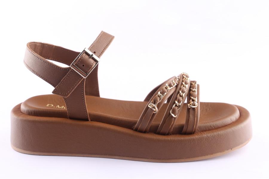 d.moro shoes Women Leather Sandals for Summer: TAŞ-305 Brown (Wholesale)