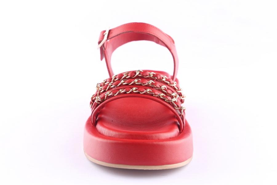 D.moro Shoes Women Leather Sandals For Summer: TAŞ-305 Red (Wholesale)