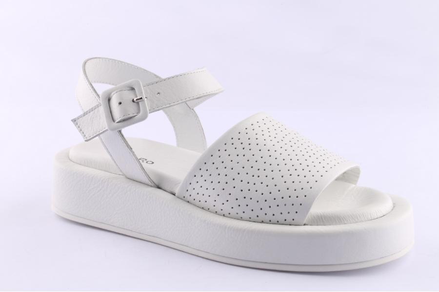 D.moro Shoes Women Leather Sandals For Summer: TAŞ-314 White (Wholesale)