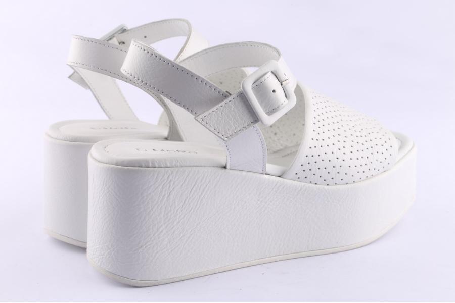 D.moro Shoes Women Leather Sandals For Summer: TAŞ-314 White (Wholesale)