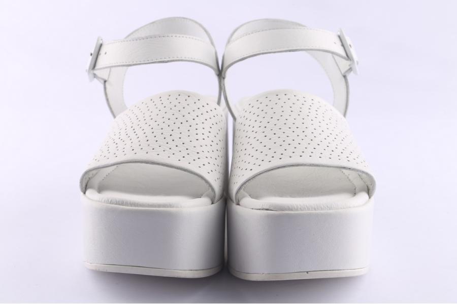 D.moro Shoes Women Leather Sandals For Summer: TAŞ-314 White (Wholesale)