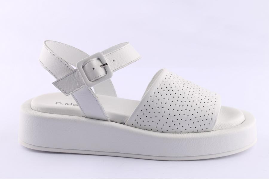 d.moro shoes Women Leather Sandals for Summer: TAŞ-314 White (Wholesale)