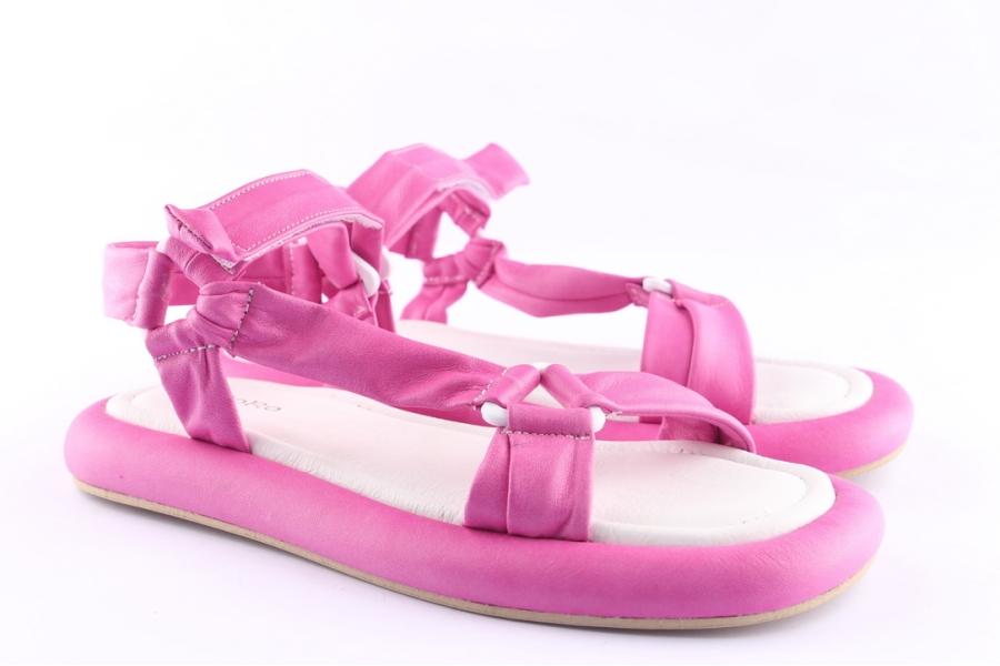 D.moro Shoes Women Leather Sandals For Summer: TAŞ-316 Fuchsia (Wholesale)