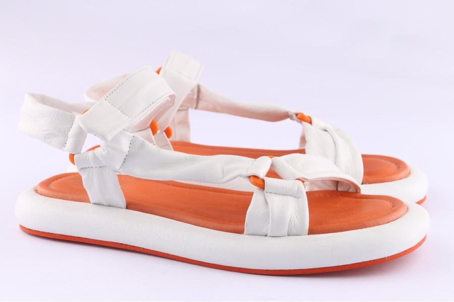 D.moro Shoes Women Leather Sandals For Summer: TAŞ-316 White (Wholesale)