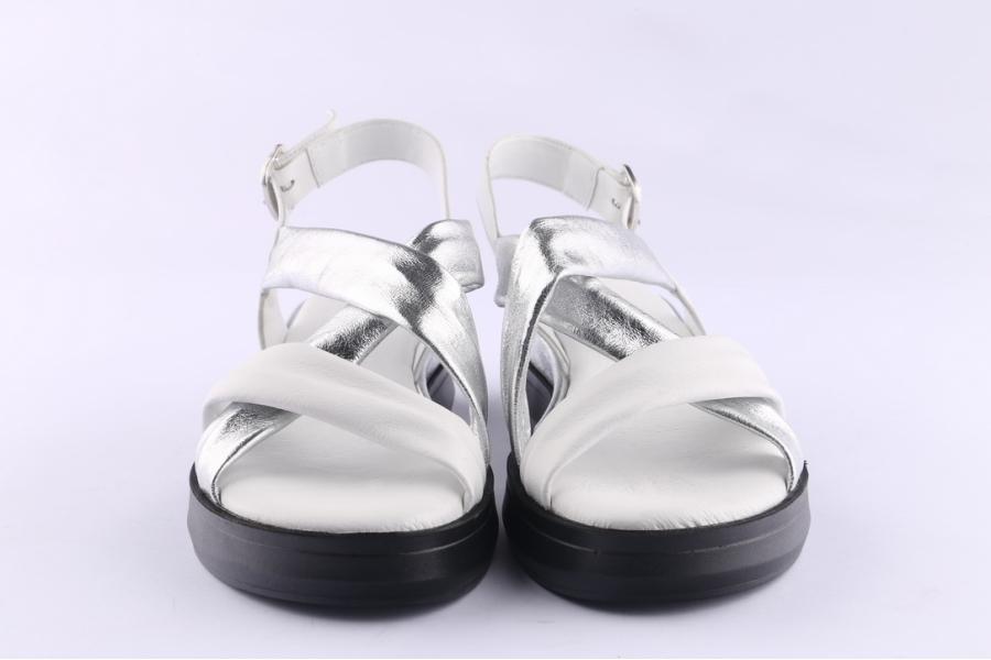 D.moro Shoes Women Leather Sandals For Summer: TAŞ-324 White (Wholesale)
