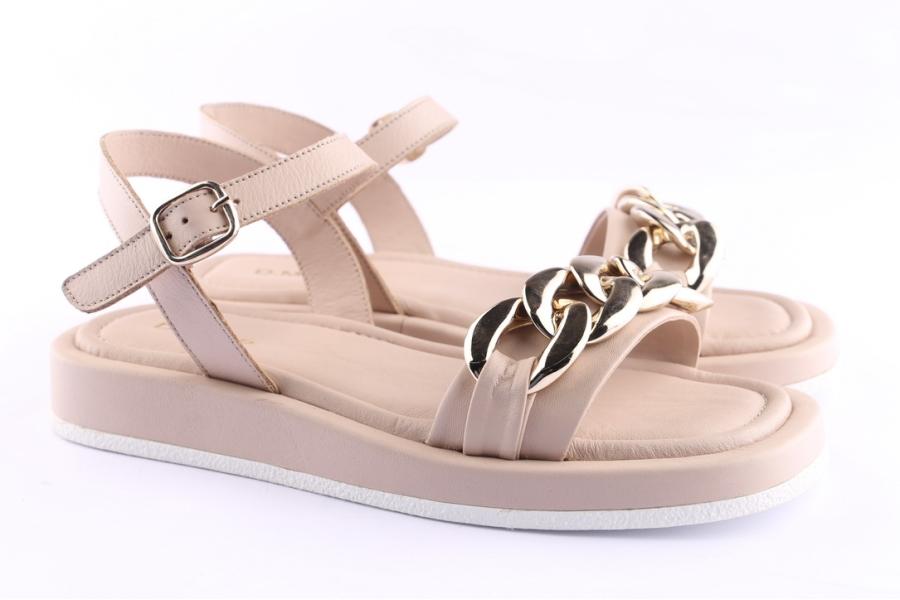 D.moro Shoes Women Leather Sandals For Summer: TAŞ-330 Beige (Wholesale)