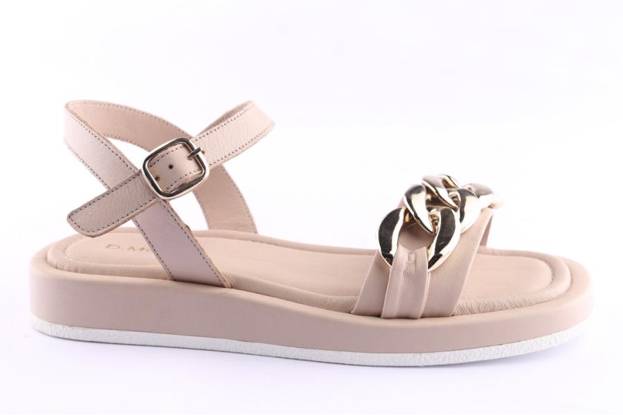 d.moro shoes Women Leather Sandals for Summer: TAŞ-330 Beige (Wholesale)