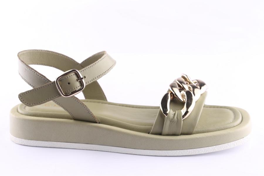 d.moro shoes Women Leather Sandals for Summer: TAŞ-330 Light green (Wholesale)