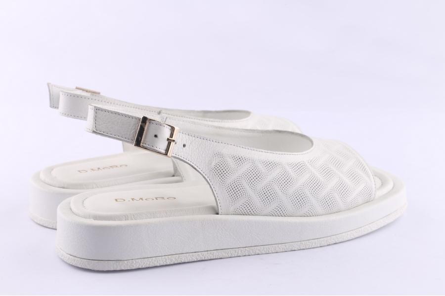 D.moro Shoes Women Leather Sandals For Summer: TAŞ-336 White (Wholesale)