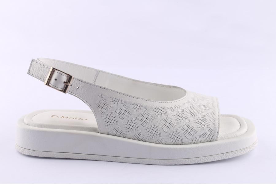 d.moro shoes Women Leather Sandals for Summer: TAŞ-336 White (Wholesale)