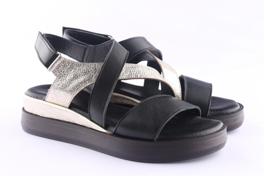 D.moro Shoes Women Leather Sandals For Summer: TAŞ-340 Black (Wholesale)