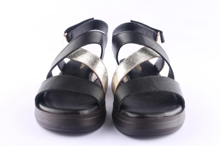 D.moro Shoes Women Leather Sandals For Summer: TAŞ-340 Black (Wholesale)