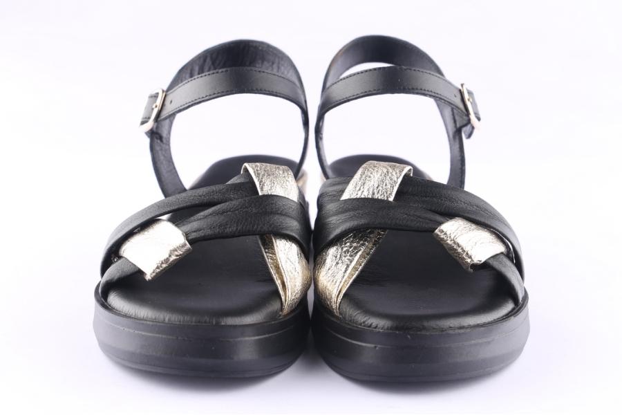 D.moro Shoes Women Leather Sandals For Summer: TAŞ-341 Black (Wholesale)