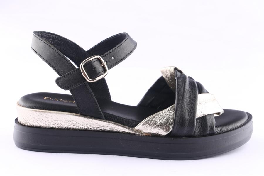 d.moro shoes Women Leather Sandals for Summer: TAŞ-341 Black (Wholesale)