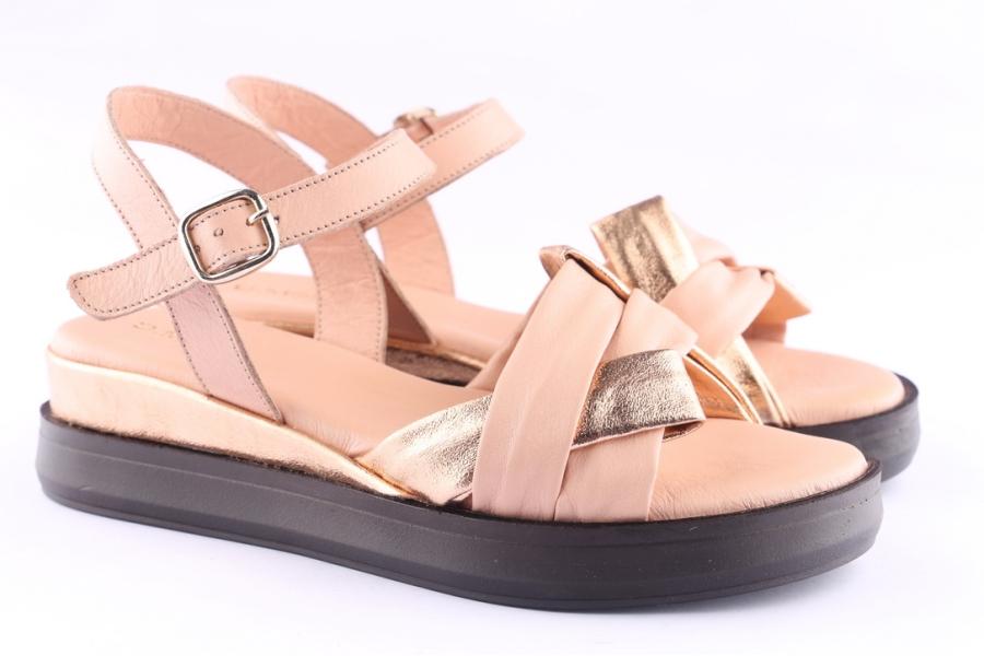 D.moro Shoes Women Leather Sandals For Summer: TAŞ-341 Powder (Wholesale)