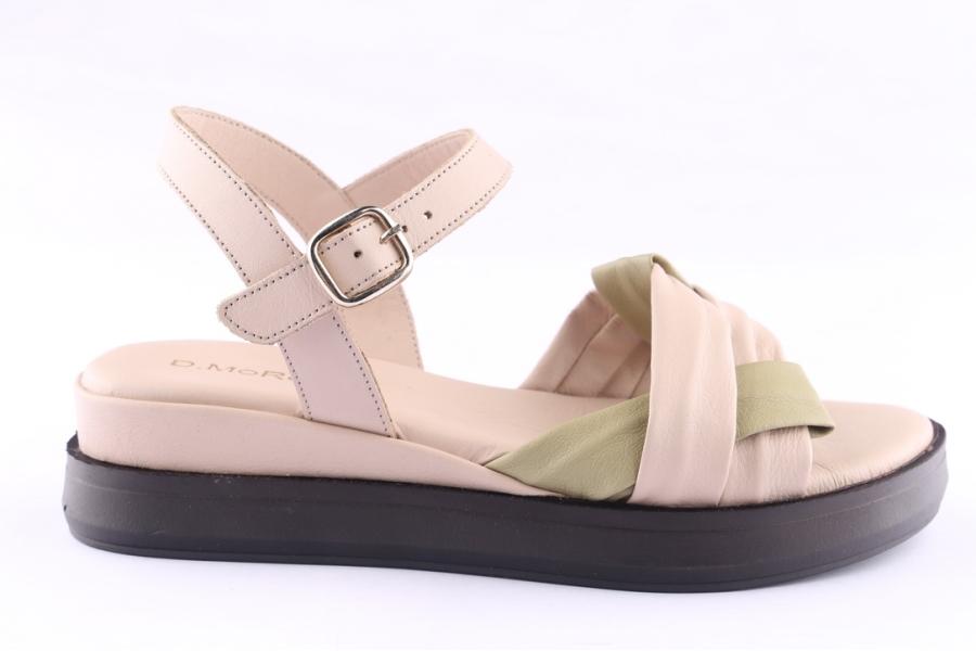 d.moro shoes Women Leather Sandals for Summer: TAŞ-341 Silver Grey (Wholesale)