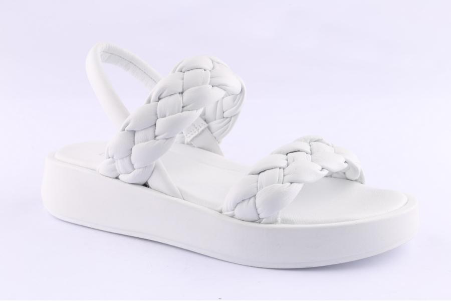 D.moro Shoes Women Leather Sandals For Summer: TAŞ-354 White (Wholesale)