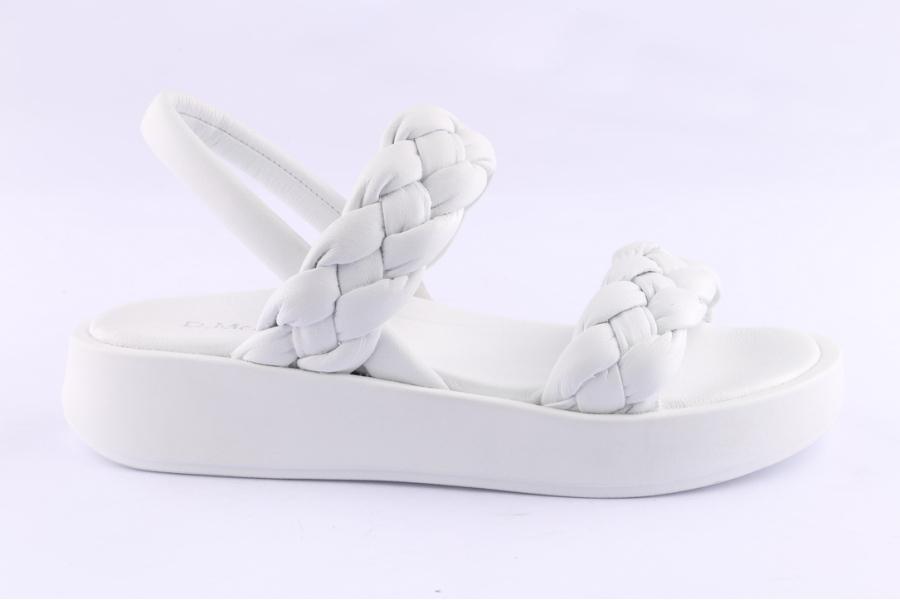 d.moro shoes Women Leather Sandals for Summer: TAŞ-354 White (Wholesale)