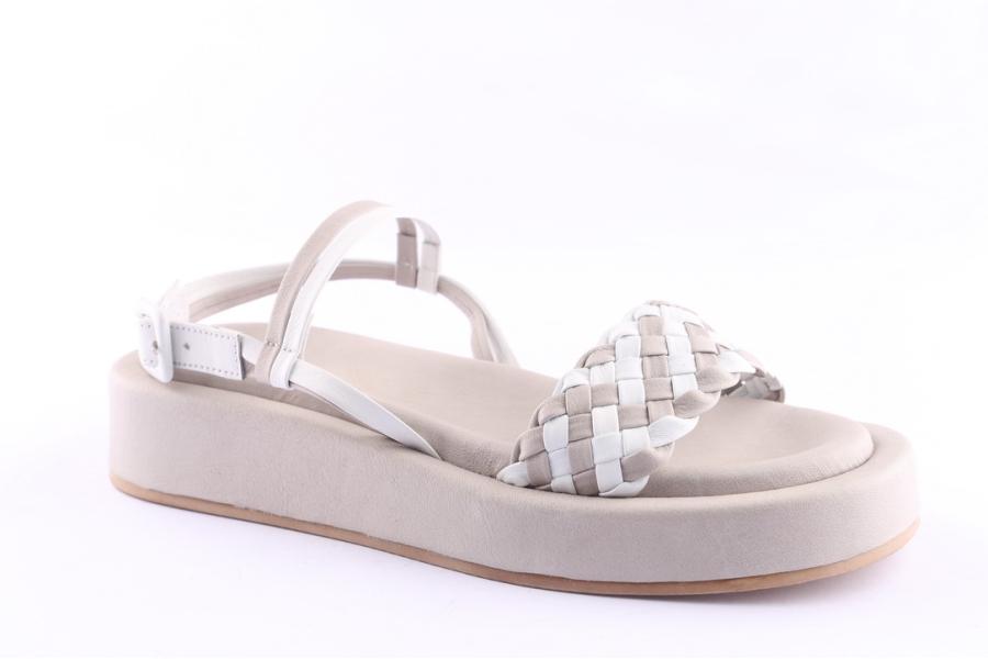 D.moro Shoes Women Leather Sandals For Summer: TAŞ-355 Silver Grey (Wholesale)