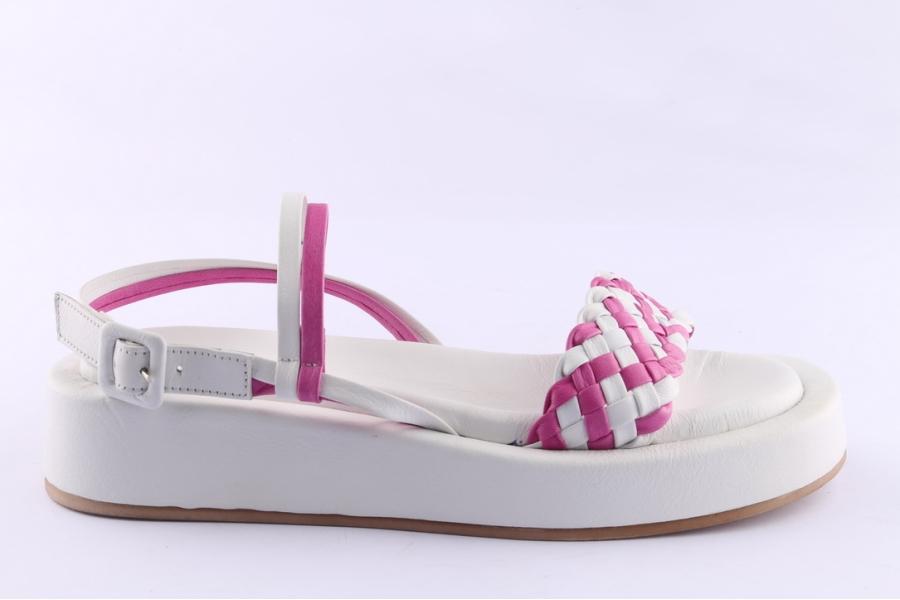 d.moro shoes Women Leather Sandals for Summer: TAŞ-355 White (Wholesale)