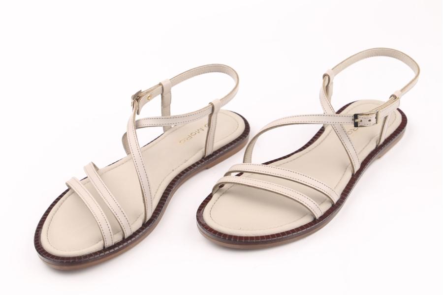 d.moro shoes Women Leather Sandals for summer: TAŞ-37 Bone Leather (Wholesale)