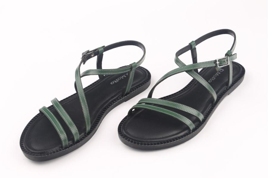 d.moro shoes Women Leather Sandals for summer: TAŞ-37 Green Leather (Wholesale)