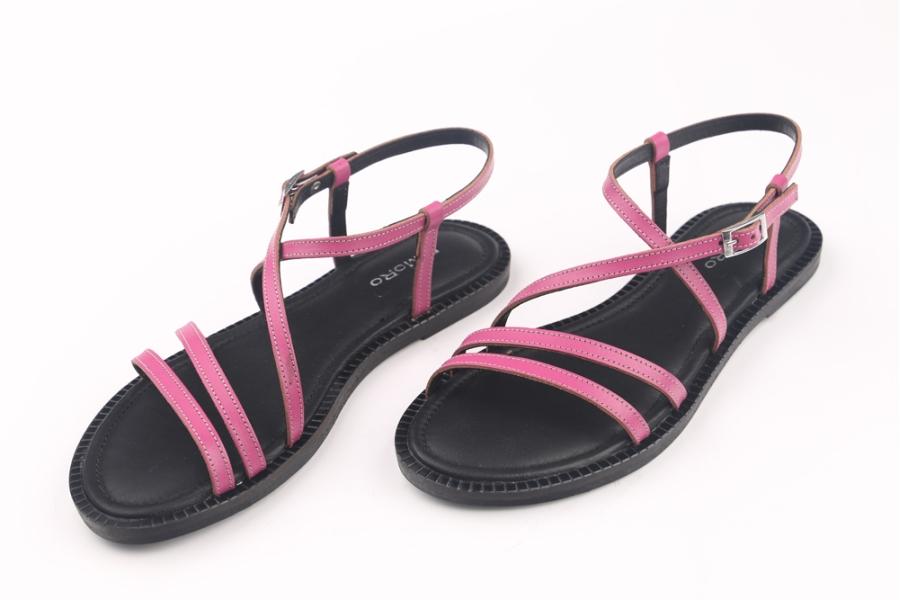 d.moro shoes Women Leather Sandals for summer: TAŞ-37 Pink Leather (Wholesale)