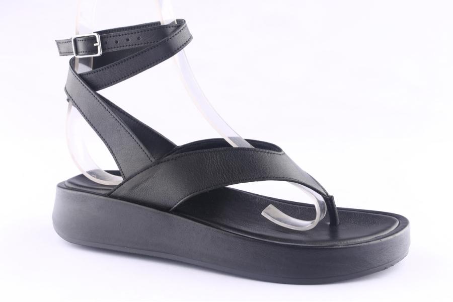 D.moro Shoes Women Leather Sandals For Summer: TAŞ-371 Black (Wholesale)