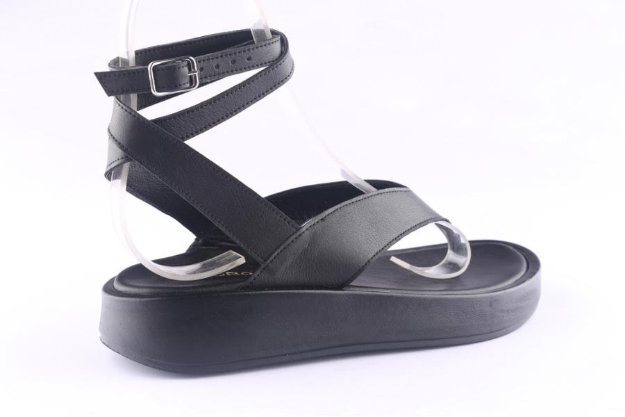 D.moro Shoes Women Leather Sandals For Summer: TAŞ-371 Black (Wholesale)
