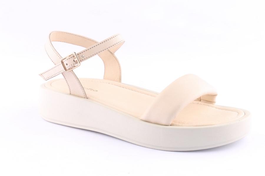 D.moro Shoes Women Leather Sandals For Summer: TAŞ-373 Beige (Wholesale)