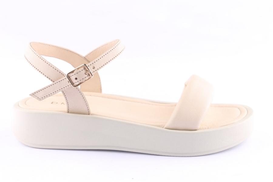 d.moro shoes Women Leather Sandals for Summer: TAŞ-373 Beige (Wholesale)