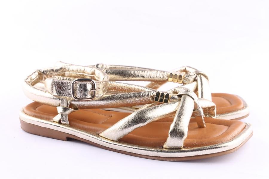 D.moro Shoes Women Leather Sandals For Summer: TAŞ-387 Gold (Wholesale)