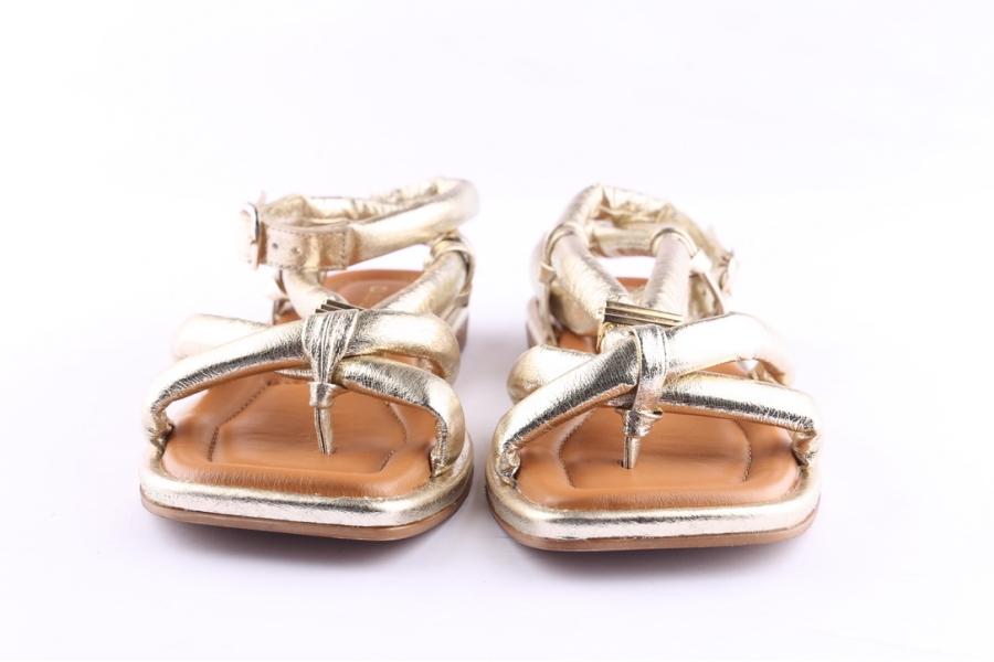 D.moro Shoes Women Leather Sandals For Summer: TAŞ-387 Gold (Wholesale)