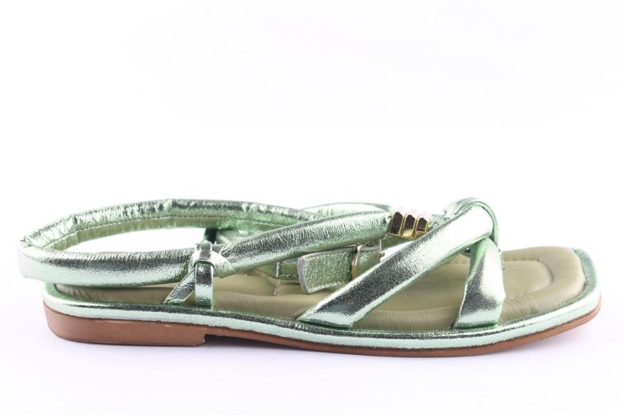 d.moro shoes Women Leather Sandals for Summer: TAŞ-387 Green (Wholesale)