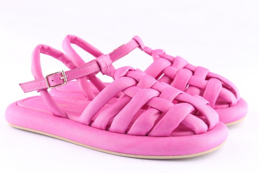 D.moro Shoes Women Leather Sandals For Summer: TAŞ-388 Fuchsia (Wholesale)