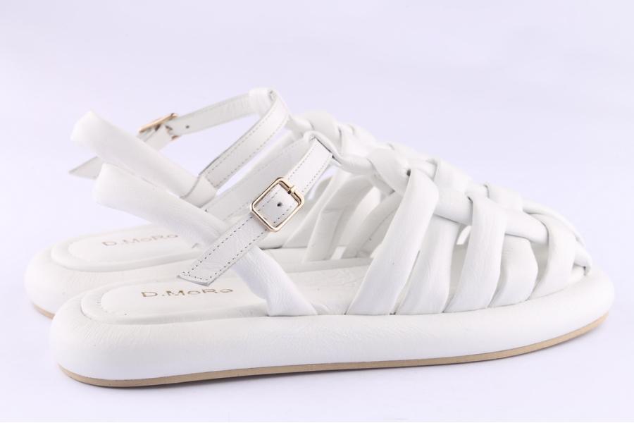 D.moro Shoes Women Leather Sandals For Summer: TAŞ-388 White (Wholesale)