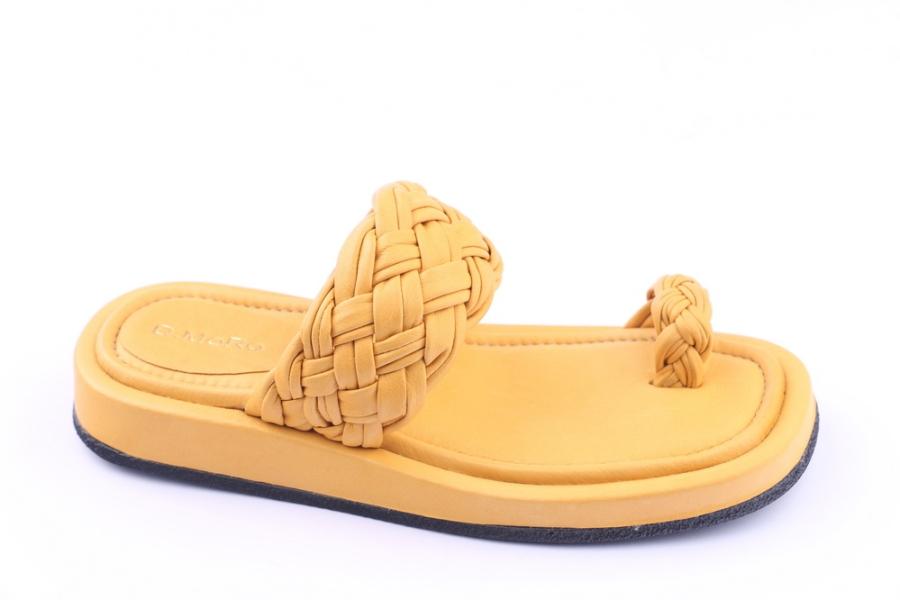 d.moro shoes Women Leather Sandals for summer: TAŞ-40 Yellow Leather (Wholesale)
