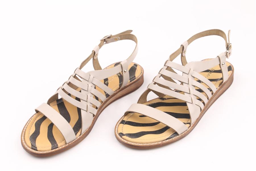 d.moro shoes Women Leather Sandals for summer: ZCR-14 Bone Zebra Leather (Wholesale)