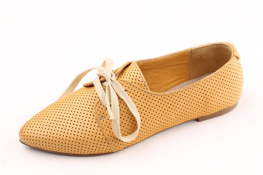 d.moro shoes Women Leather Shoes for summer: 1141 Yellow Leather (Wholesale)