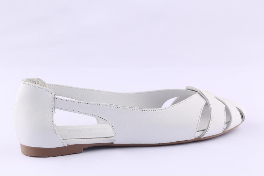 D.moro Shoes Women Leather Shoes For Summer: 1560 White (Wholesale)